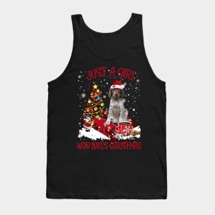 German Shorthaired Pointer Just A Girl Who Loves Christmas Tank Top